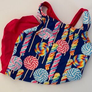 Colorful Lollipop Kids Swim One Piece